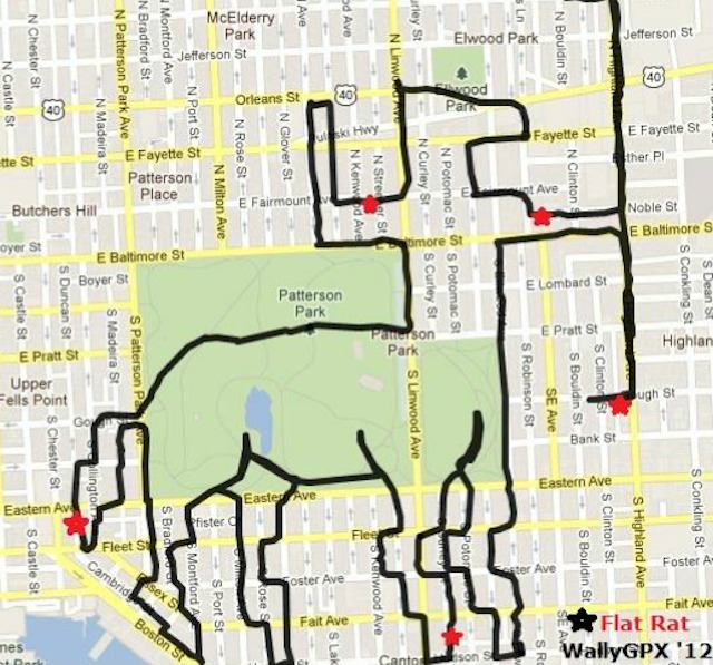 Drawing Gps Pictures By Riding A Bicycle Vice