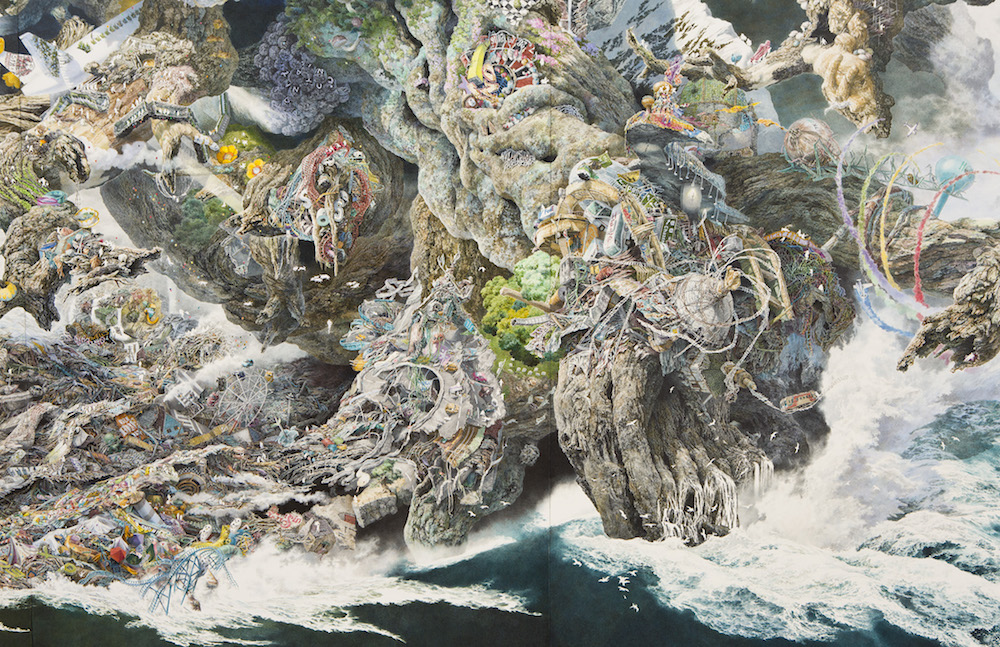 Japanese Artist Spends Years Drawing Massive Incredibly Detailed Tsunami Vice